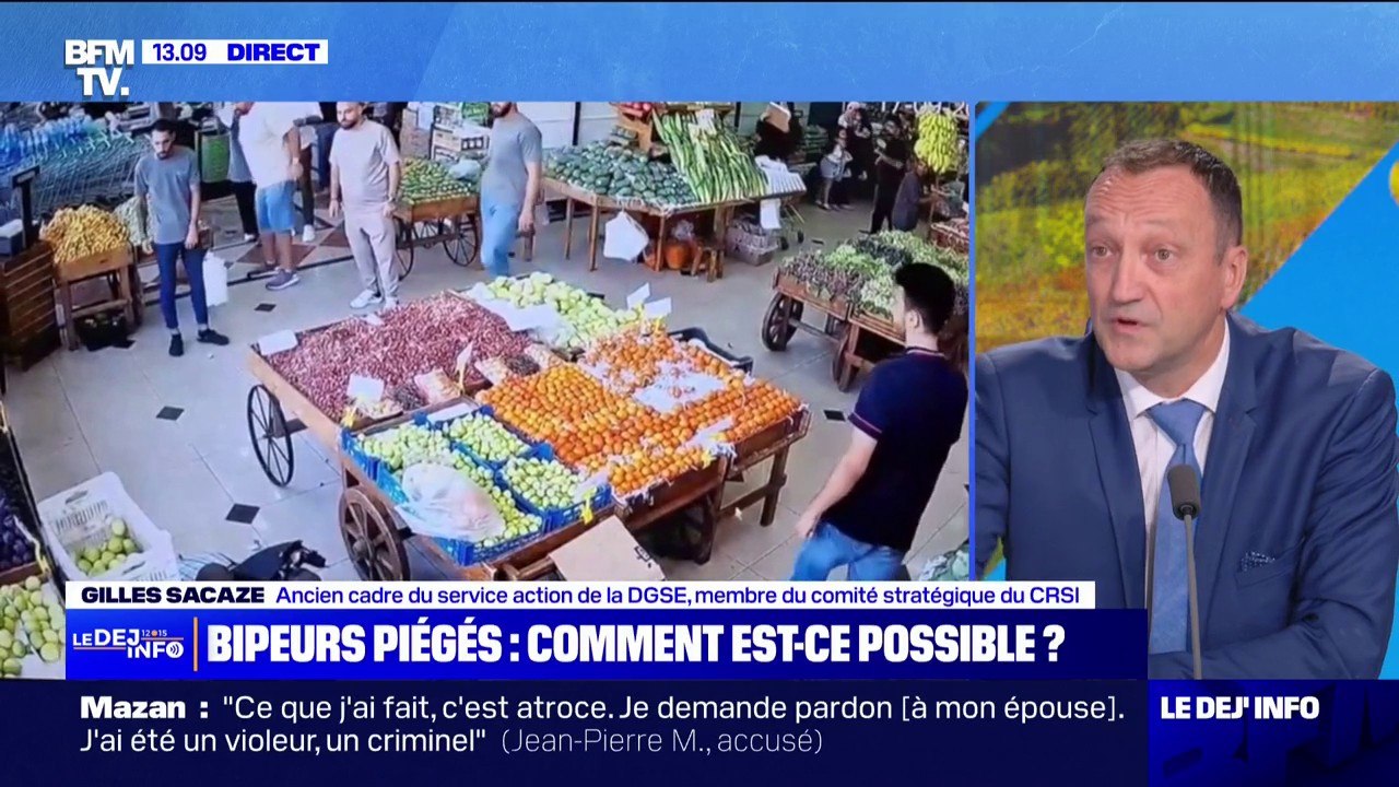 Explosions de bipeurs au Liban et en Syrie: l’œuvre "d’un service d’État d’un certain niveau de technicité", selon Gilles Sacaze, ancien cadre de la DGSE