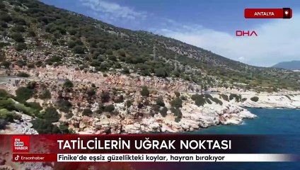 Finike’de eşsiz güzellikteki koylar, hayran bırakıyor