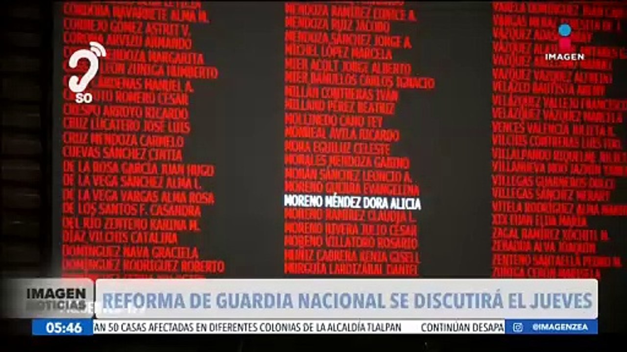 Diputados votarán mañana la reforma para que la Guardia Nacional esté bajo el mando del Ejército