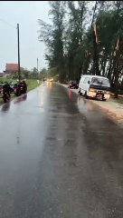 突发！甘马挽基惹海滩树倒压车，1人不幸遇难🚗🌳