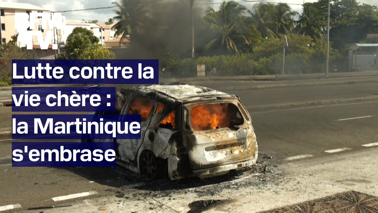 Martinique: une nouvelle nuit de violences en pleine mobilisation contre la vie chère