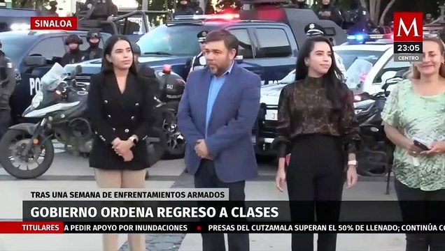 Sinaloa reanuda clases presenciales tras diez días de violencia