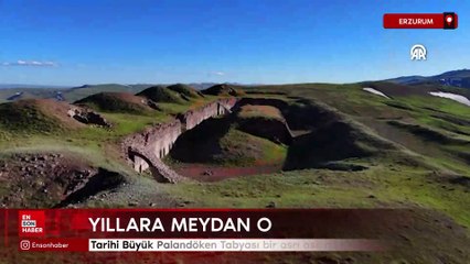 Tarihi Büyük Palandöken Tabyası bir asrı aşkındır ayakta duruyor