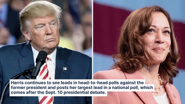 Trump In Trouble: Vice President Harris Has Record 6-Point Lead In 2024 Election Poll After Debate, Posts Highest Rankings In Key Demographics