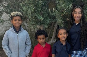 Kim Kardashian shares new photographs of her brood as they return for a new school year.