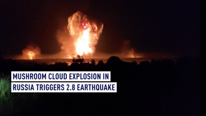 Télécharger la video: Mushroom cloud explosion in Russia triggers 2.8 quake