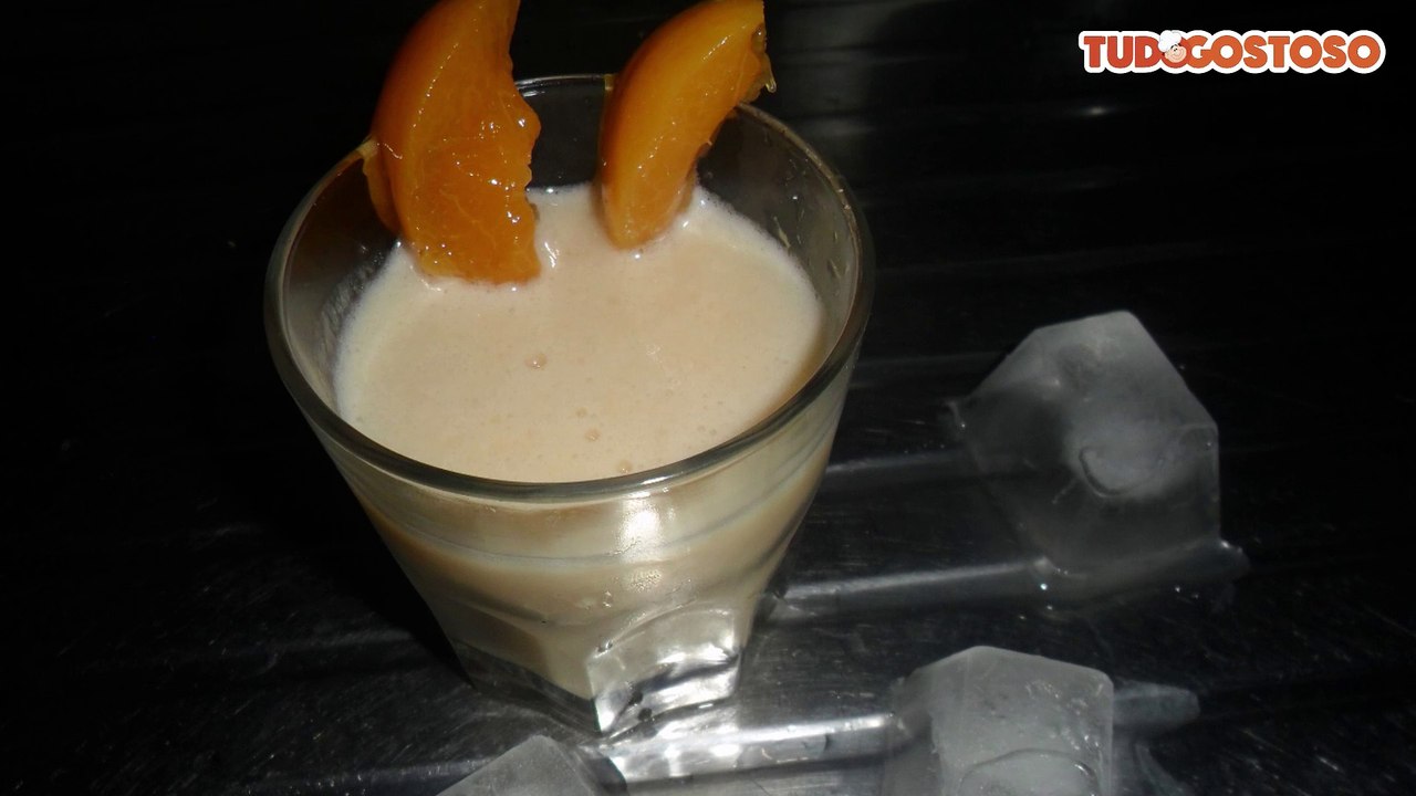Batida de pêssego fácil