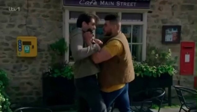 Emmerdale Nate Robinson Grabs Mackenzie 20th July 2023