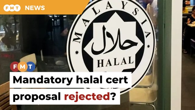 Cabinet rejects mandatory halal cert proposal, says report