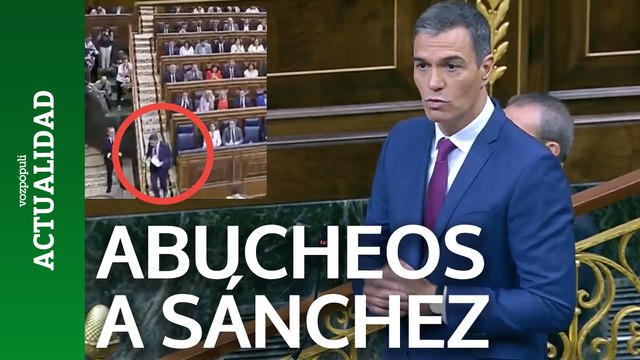 Pedro Sánchez se fue entre abucheos del Congreso tras 17 minutos