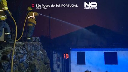 Descargar video: Incêndios não dão tréguas à população e aos bombeiros portugueses