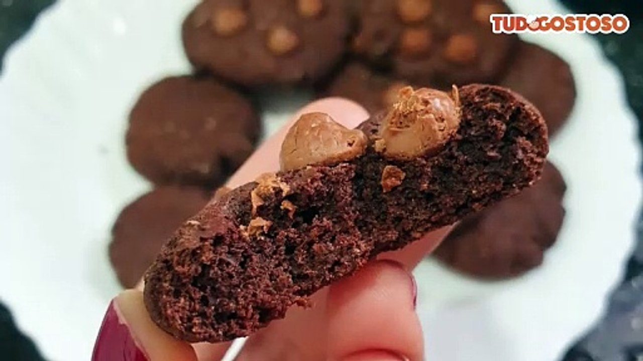 Cookie de aveia e cacau