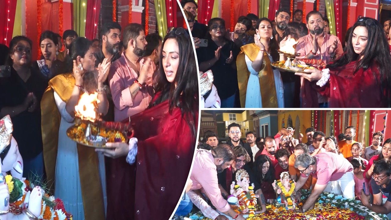 TV Show Anupamaa और Yeh Rishta Kya Kehlata Hai के सितारों ने दी गणपति बप्पा को विदाई