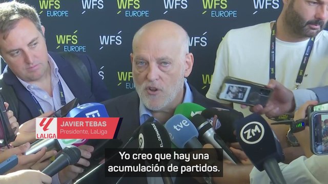 Tebas, sobre la posible huelga de futbolistas: Creo que Rodri tiene razón
