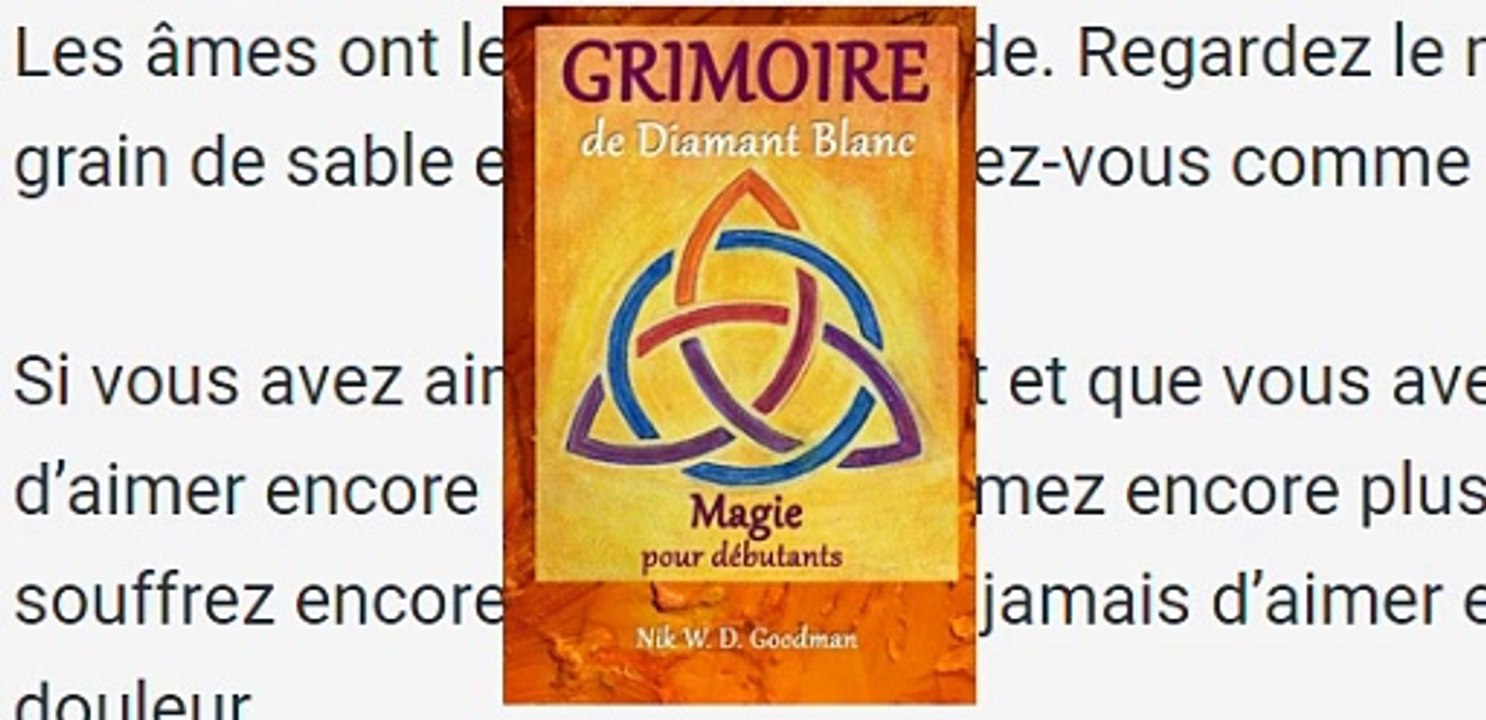 Magie pour débutants (Maitre) - Grimoire de Diamant Blanc - Nik WD Goodman - Rituel (French Edition)