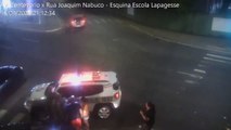 Vídeo mostra policiais salvando vida de recém-nascido engasgado em Criciúma