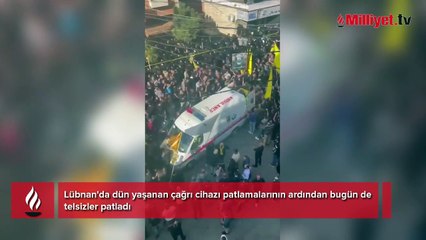 Lübnan'da dün yaşanan çağrı cihazı patlamalarının ardından bugün de telsizler patladı