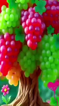 Successful method for growing grape trees from fruit.