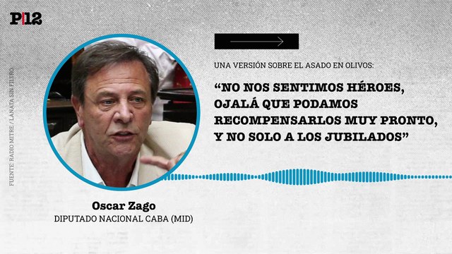 Zago dice no sentirse un héroe y explicó que estuvo mal comunicado el asado en la Quinta de Olivos