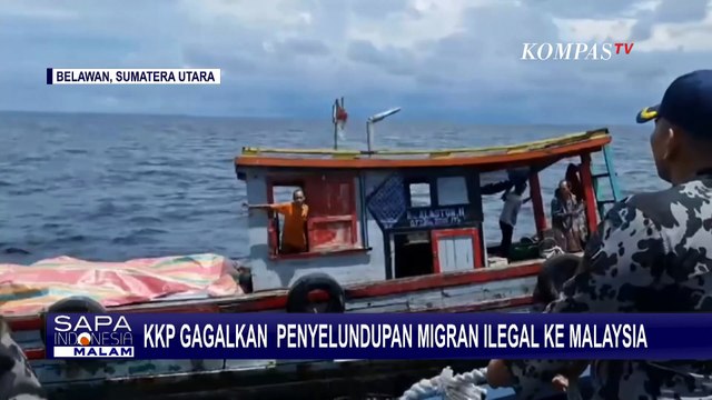 KKP Gagalkan Penyelundupan Pekerja Migran Ilegal ke Malaysia di Perairan Tanjung Balai