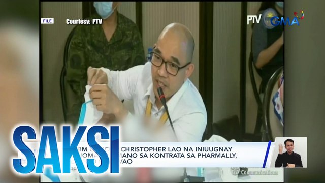Ex-DBM official Christopher Lao na iniuugnay sa anomalya umano sa kontrata sa Pharmally, arestado sa Davao | Saksi