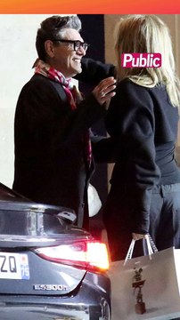 Exclu Public : Exclu Public : Adriana Karembeu et Marc Lavoine s'échangent des baisers dans les rues de Paris