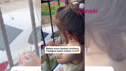 Minik kızın babasına olan sevgisi viral oldu!