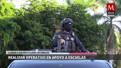 Realizan operativo para "blindar" escuelas y facilitar el regreso a clases en Sinaloa