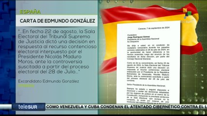 Excandidato Edmundo González reconoce los Poderes del estado