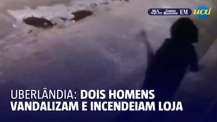 Vandalismo e Incêndio em Loja de Uberlândia 🚒
