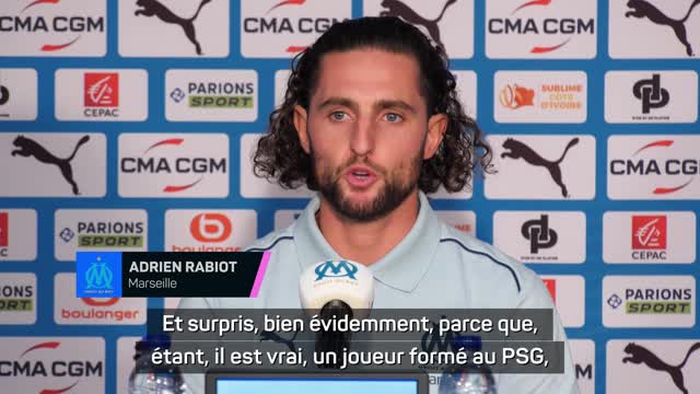 Marseille - Rabiot : "Plus jeune, j’aimais bien regarder l’OM”