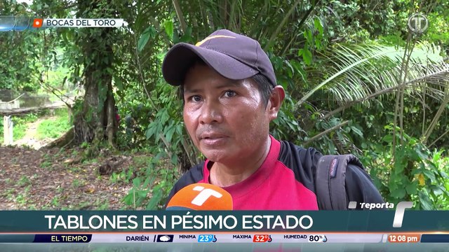 Puente colgante en Guarumito está a punto de colapsar
