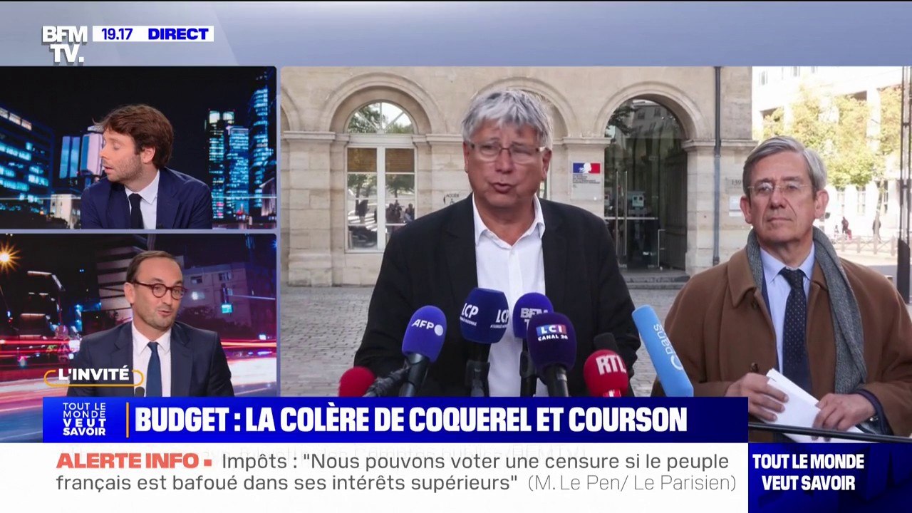 "On leur a déjà données": Thomas Cazenave, ministre délégué démissionnaire aux Comptes publics, répond à Éric Coquerel et Charles de Courson à propos des lettres plafonds pour le budget 2025