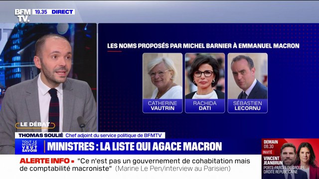 Gouvernement Barnier: la liste qui tend les relations entre Matignon et l'Élysée