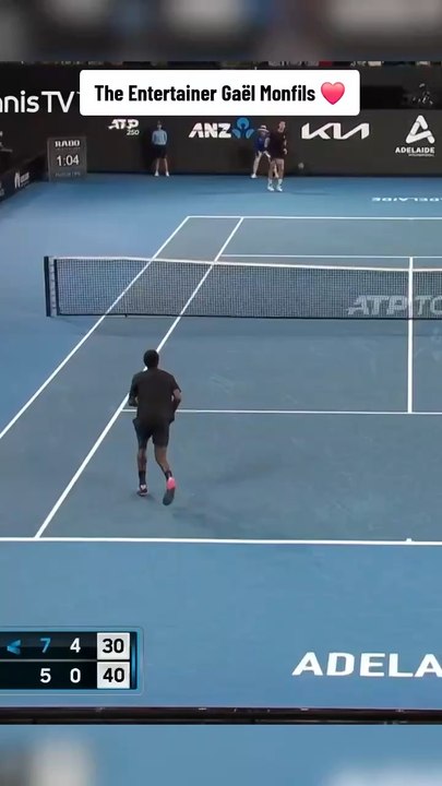 Gaël Monfils dans ses oeuvres 