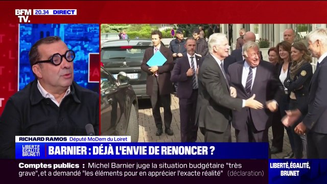 Gouvernement Barnier: Il est tenu à la laisse par les LR , rapporte Richard Ramos, député Modem du Loiret