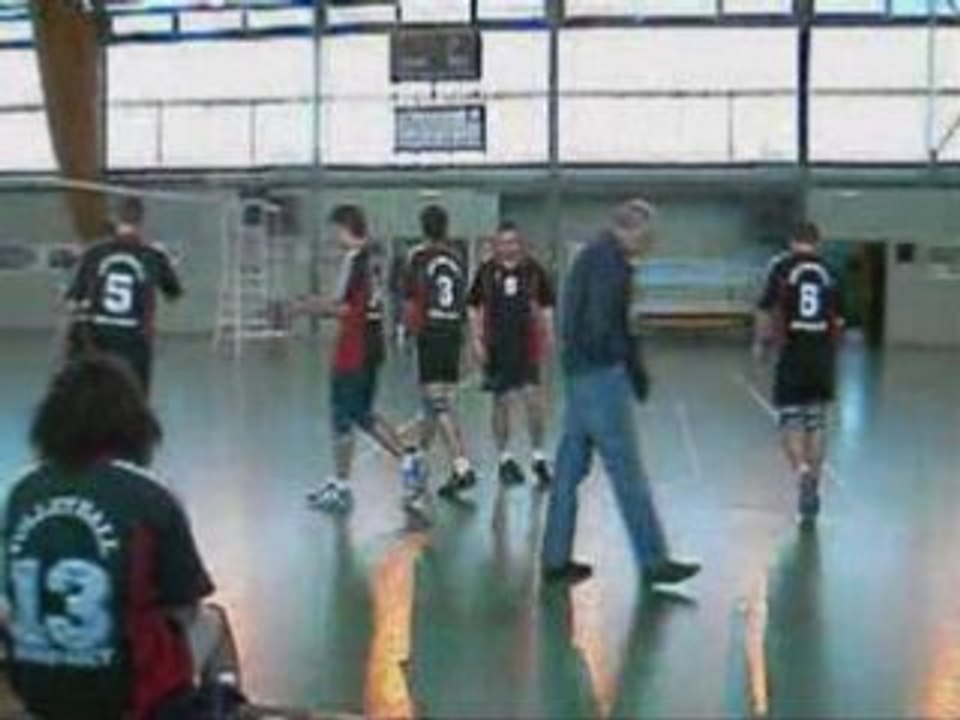 Bois D'ar : séance de volley en fin de championat 06.04.08