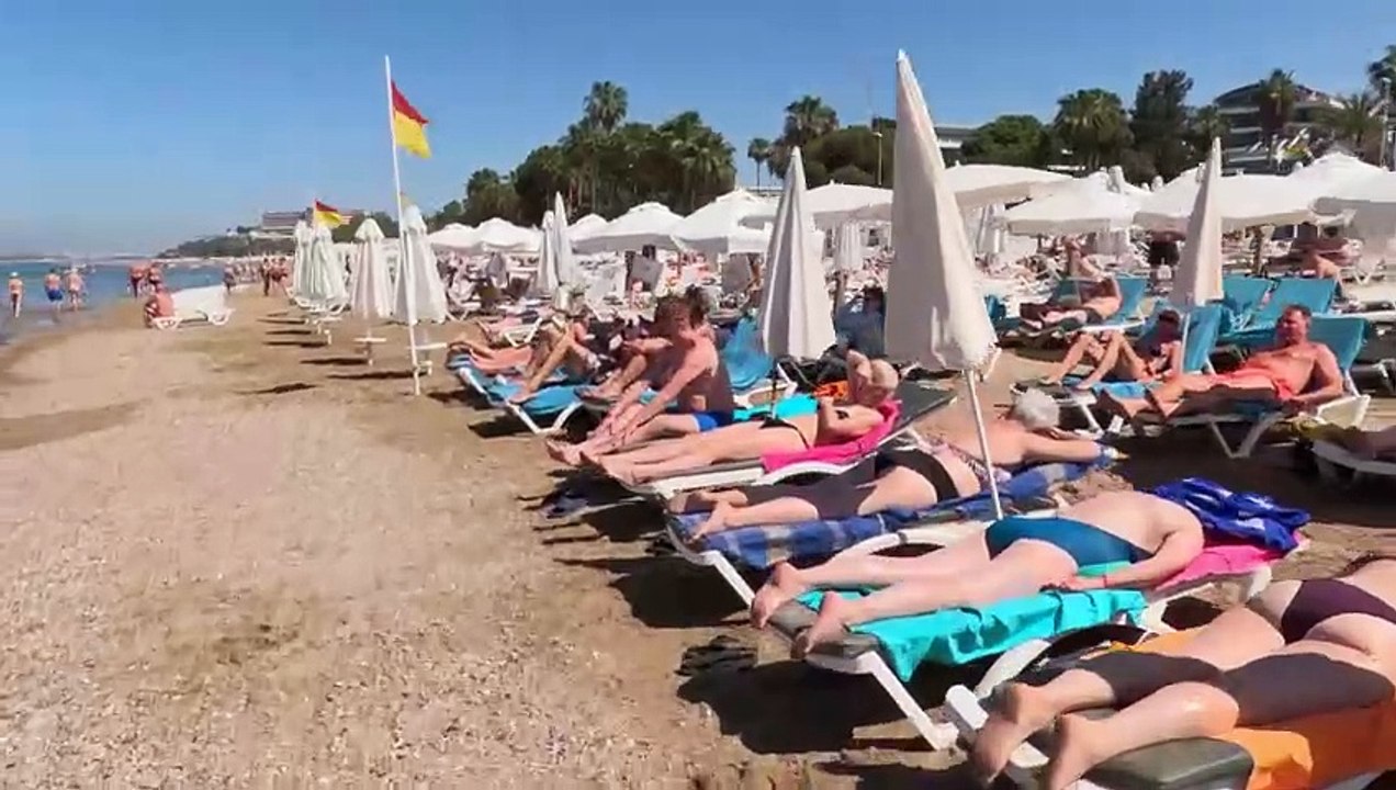 Antalya Side Beach A Beautiful Day Walk Türkiye