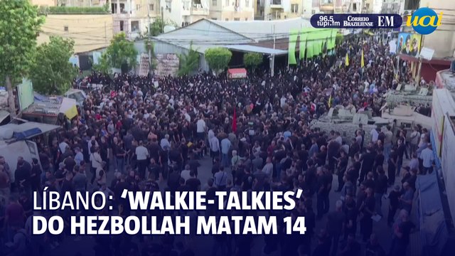 Nova explosão de 'walkie-talkies' do Hezbollah mata 14 no Líbano