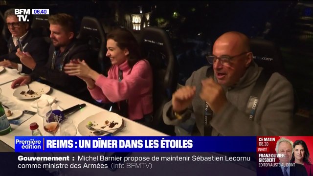 Un dîner à 50 mètres de hauteur dans une nacelle: Marie Gentric l'a testé pour vous à Reims