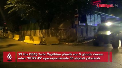 23 ilde terör örgütü DEAŞ'a operasyon! 88 kişi yakalandı