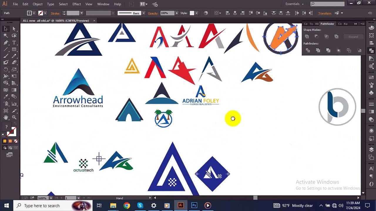 A Logo Vector Art, Icons, and Graphics