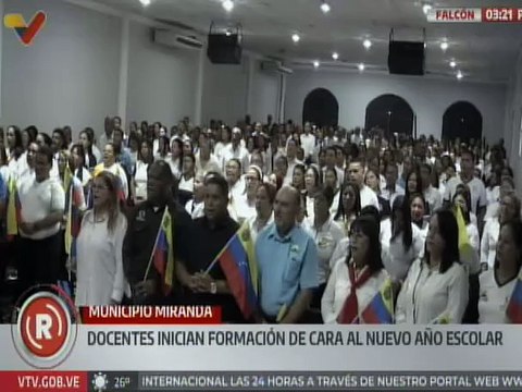 Docentes del estado Falcón inician proceso de formación de cara al nuevo año escolar 2024-2025