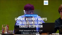 UN General Assembly supports resolution calling for end to Israeli occupation