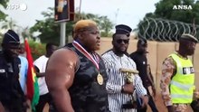 Burkina Faso, lo strongman Iron Biby accolto come un eroe