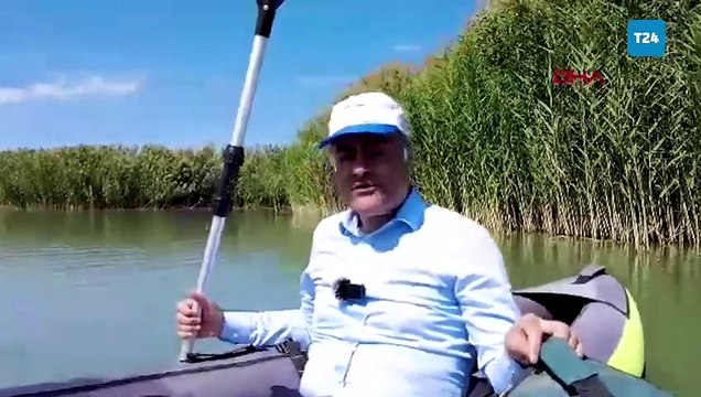 Van BB Başkanı Zeydan, doğa harikası Dilkaya Deltasında kano ile kürek çekti