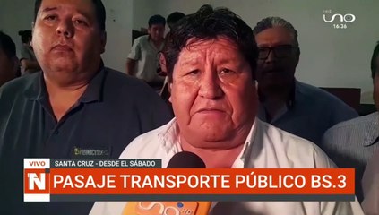 Transporte cobrará la nueva tarifa de 3 bs a partir de este sábado
