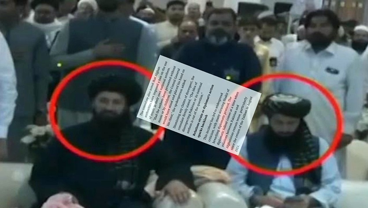 Afghan Diplomat Hafiz Mohibullah Shakir Disrespect Pakistan's National Anthem #Afghanistan #Pakistan #India