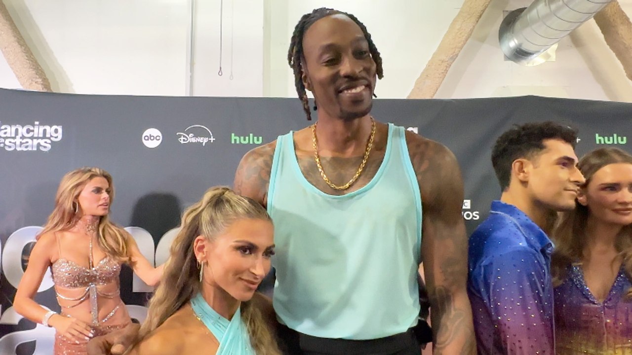 DWTS Stars Dwight Howard & Daniella Karagach Talk Height Difference: "We Just Go With the Flow" | THR Video