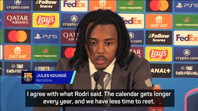 Kounde supports player strikes over 'insane' fixture schedule